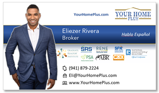 Eliezer Rivera Broker Hispano Business Card